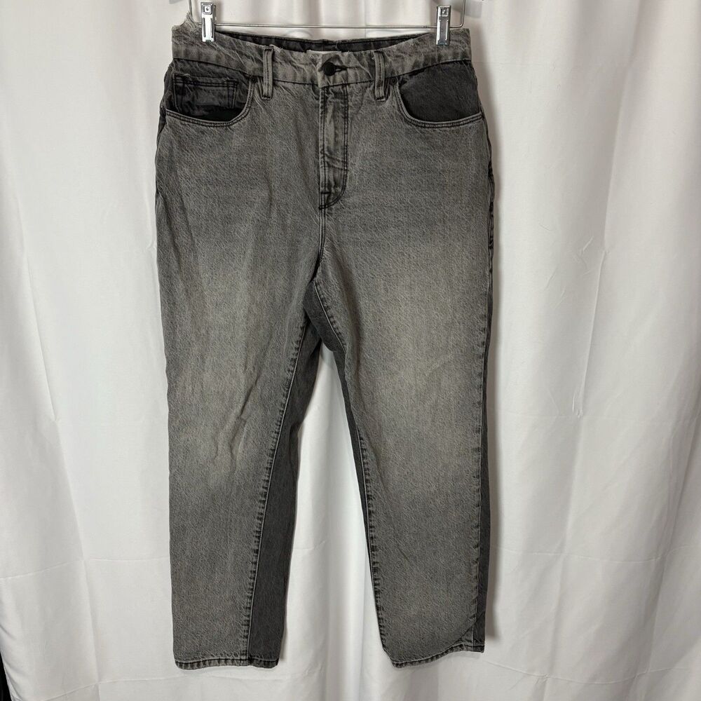 Good‎ American Jeans Women Size 8 x 29 Gray Good Vintage Two Tone Straight